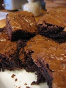 Plate of Pillsbury Fudge Supreme Brownies