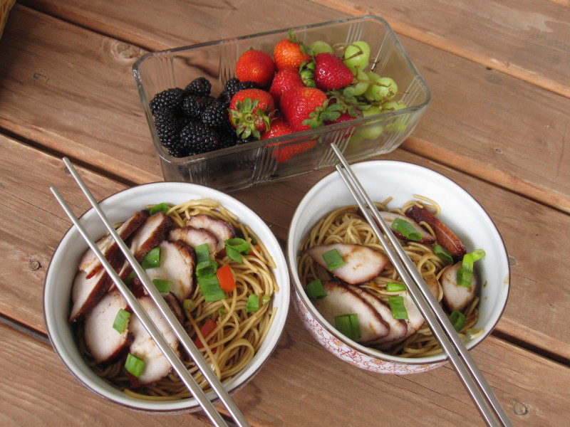 Noodle Bowls and Fresh Fruit