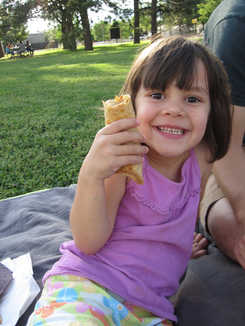 Burritos in the park